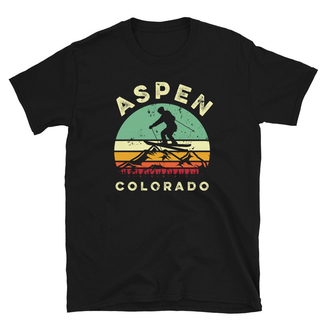 Aspen Colorado Skiing Shirt, Skier Gift, Ski Resort, Ski Tshirt, Skiing Gifts, Skier Shirt