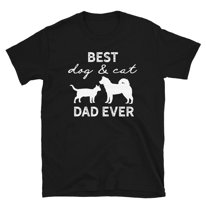 Retro Dog and Cat Dad Shirt Proud Dog Dad Tshirt Proud Cat Etsy