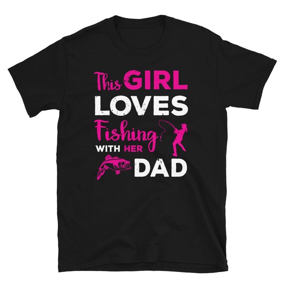 Girls Fishing Shirt Mom Mother Daughter Fishing Partner Cute