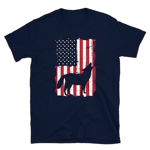 American Flag Coyote Shirt, Patriotic Coyote Hunter Gift, Coyote Hunting Tshirt, Yote Hunter, Yote Hunting, Coyote T Shirt, Hunt Season Gift
