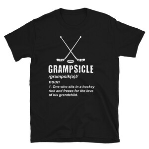Grandpa Hockey Shirt - Ice Hockey Tshirt - Hockey Lover Gift - Grandfather Hockey Shirt - Granddad Hockey Gift - Funny Hockey Shirts