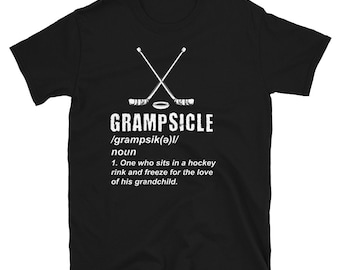 Grandpa Hockey Shirt - Ice Hockey Tshirt - Hockey Lover Gift - Grandfather Hockey Shirt - Granddad Hockey Gift - Funny Hockey Shirts