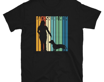 Dachshund Mom T Shirt | Cute Wiener Dog Womens Gift | Weiner Sausage Dogs | Dog Lover Gift Idea