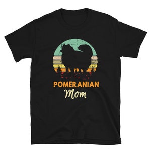 Pomeranian Mom Shirt - Retro Style - Vintage Stlye - Cute Pomeranian Dog Gifts - Pom Mom Shirt - Pomeranian Lover Gifts - Pom Mama Shirt