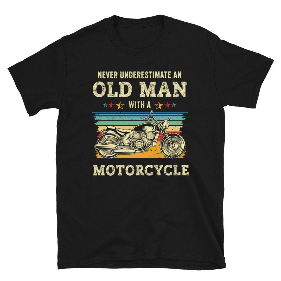 Funny Dad or Grandpa Chopper Motorcycle Shirt Retro Style Vintage Style Cool Biker Gift