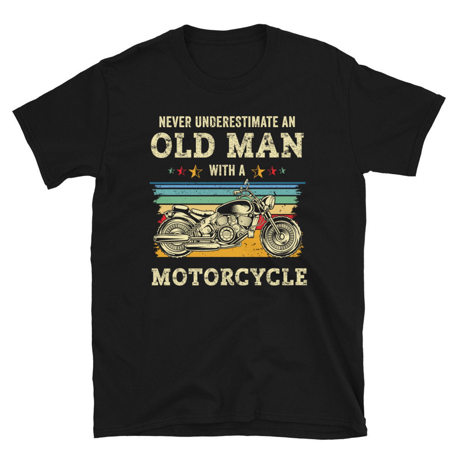 Funny Dad or Grandpa Chopper Motorcycle Shirt Retro Style - Etsy