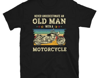 Funny Dad or Grandpa Chopper Motorcycle Shirt - Retro Style - Vintage Style - Cool Biker Gift - Motorcyclist Gift - Unique Motorcycle Gifts