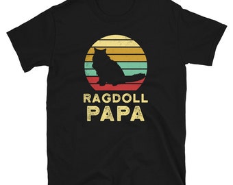 Ragdoll Cat Papa Shirt, Ragdoll Cat Dad Shirt, Rag Doll Cat Shirt, Rag Doll Cat Gift, Cat Lover Gift, Cat Dad Gifts, Crazy Cat Guy Gifts