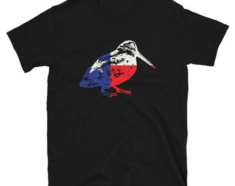 American Woodcock T Shirt | Timberdoodle Bird, Bogsucker, Bird Watching, Unique Birding Gift | Bird Watcher Gifts | Bird Hunting / Hunter