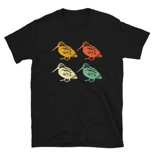 American Woodcock T Shirt | Timberdoodle Bird, Bogsucker, Bird Watching, Unique Birding Gift | Bird Watcher Gifts | Bird Hunting / Hunter