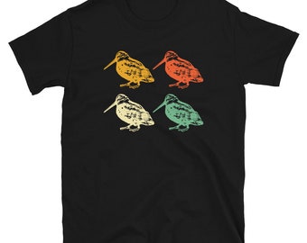 American Woodcock T Shirt | Timberdoodle Bird, Bogsucker, Bird Watching, Unique Birding Gift | Bird Watcher Gifts | Bird Hunting / Hunter