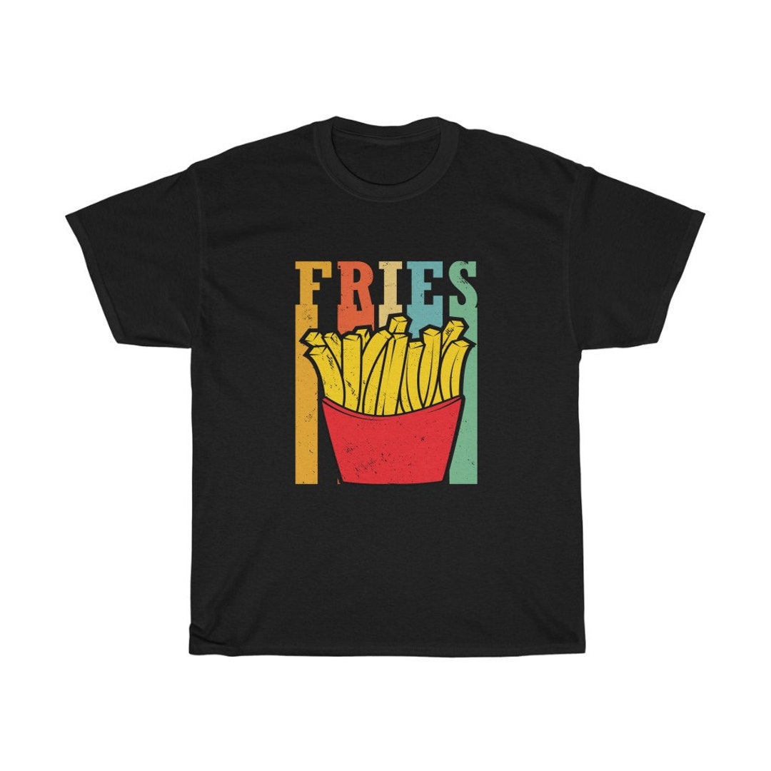 Vintage Style French Fry Lover Shirt - Retro French Fries Shirt
