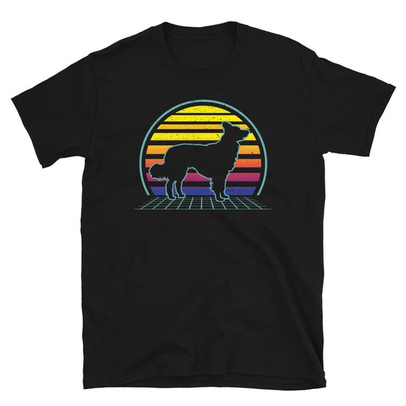★COVERNAT★ Border Collie Trio T-Shirt Oatmeal Grey Marl Border Collie COVERNAT] BORDER COLLIE TRIO GRAPHIC