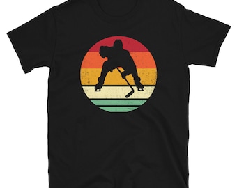 Retro Hockey Shirt - Ice Hockey Player Gift - Cool Ice Hockey T Shirt - Vintage Hockey Tshirt - Field Hockey - Ice Hockey Coach Shirt
