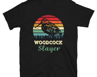 American Woodcock T Shirt | Timberdoodle Bird, Bogsucker, Bird Watching, Unique Birding Gift | Bird Watcher Gifts | Bird Hunting / Hunter