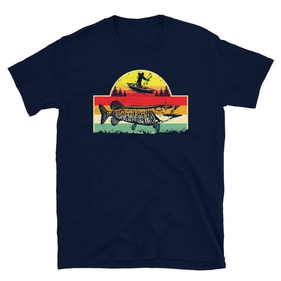 Vintage Inspired Musky Fishing T-Shirt For Musky Fisherman Vintage Inspired Musky Fishing T-Shirt For Musky Fisherman