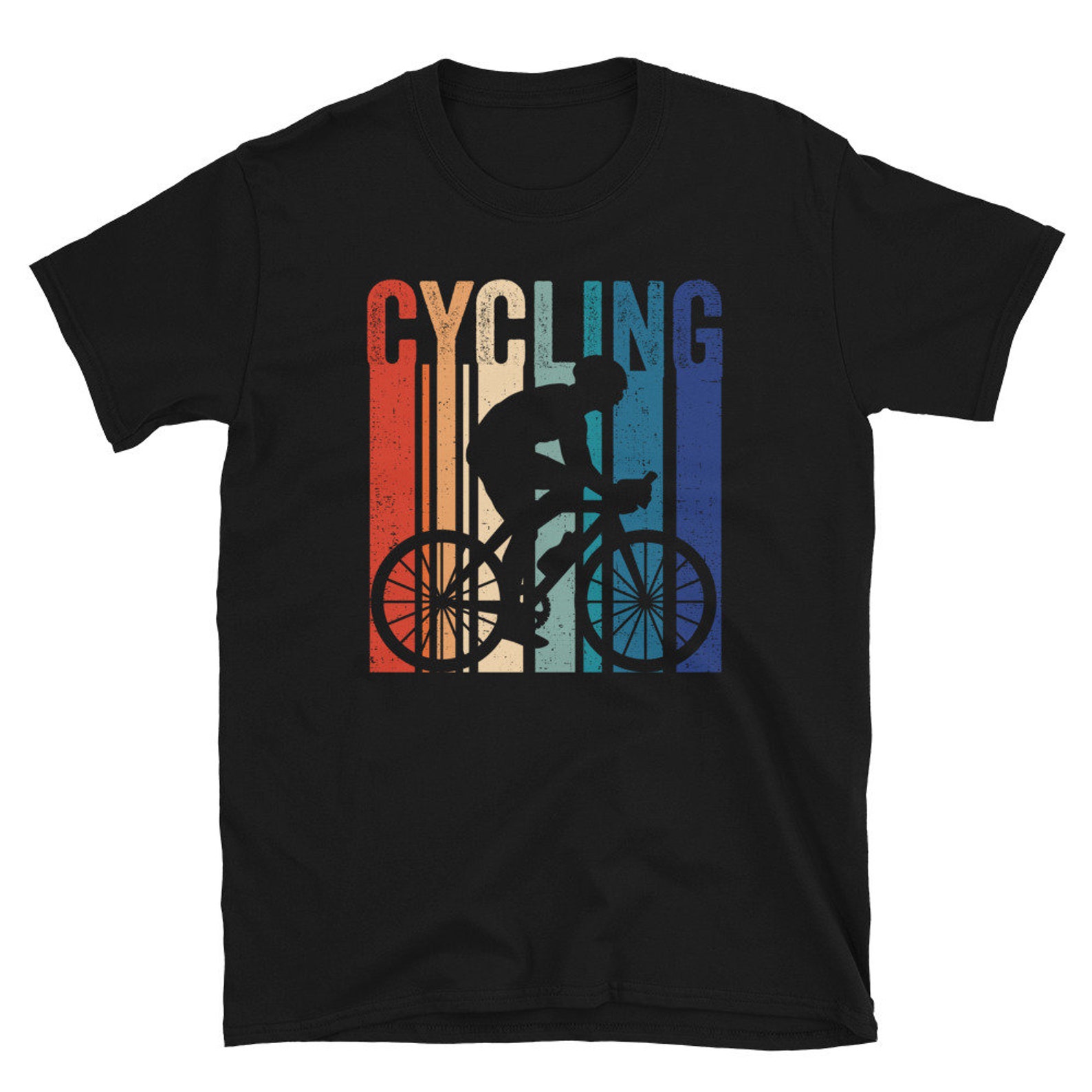 Unique Retro Style Cycling T Shirt Cycler Bike Riding Bike | Etsy