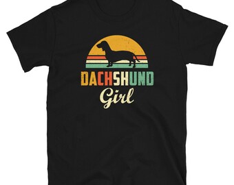Dachshund Girl T Shirt | Cute Wiener Dog Mom Gift | Weiner Sausage Dogs | Dog Lover Gift Idea