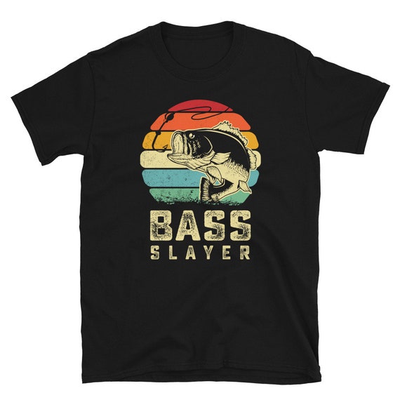 Unique Retro Bass Fishing Shirt, Bass Slayer T Shirt, Bass Fisherman Tshirt,  Vintage Fishing Shirt, Largemouth Bass Fishermen Gifts, Cool -  Canada