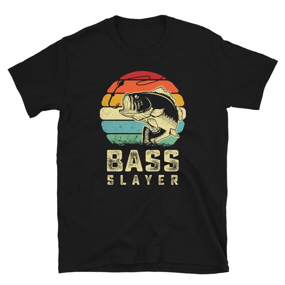 Unique Retro Bass Fishing Shirt, Bass Slayer T Shirt, Bass Fisherman  Tshirt, Vintage Fishing Shirt, Largemouth Bass Fishermen Gifts, Cool -   Canada