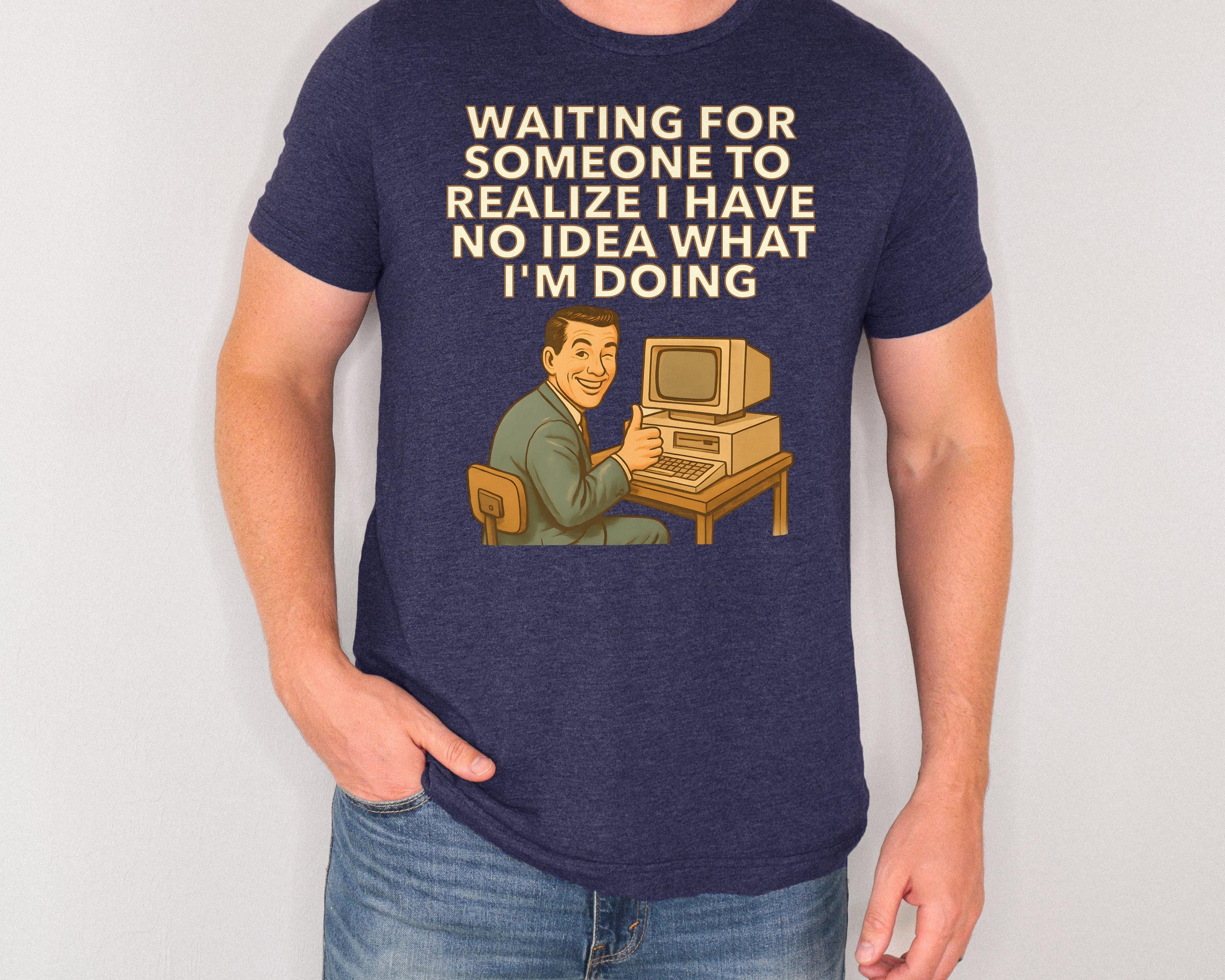 Funny Retro Computer T-shirt, Tech Humor Shirt for Programmers, IT Guy ...