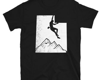 Utah Rock Climbing Shirt - Mountain Climbing Tools - Rock Climber Gift - Cool Rock Climber Shirt - Bouldering Shirt - Mountaineering
