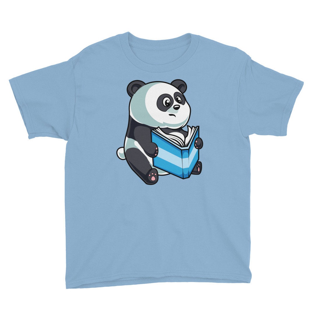 Kawaii Panda Reading Shirt - Funny Reader Gifts - Cute Book Lover Gift ...