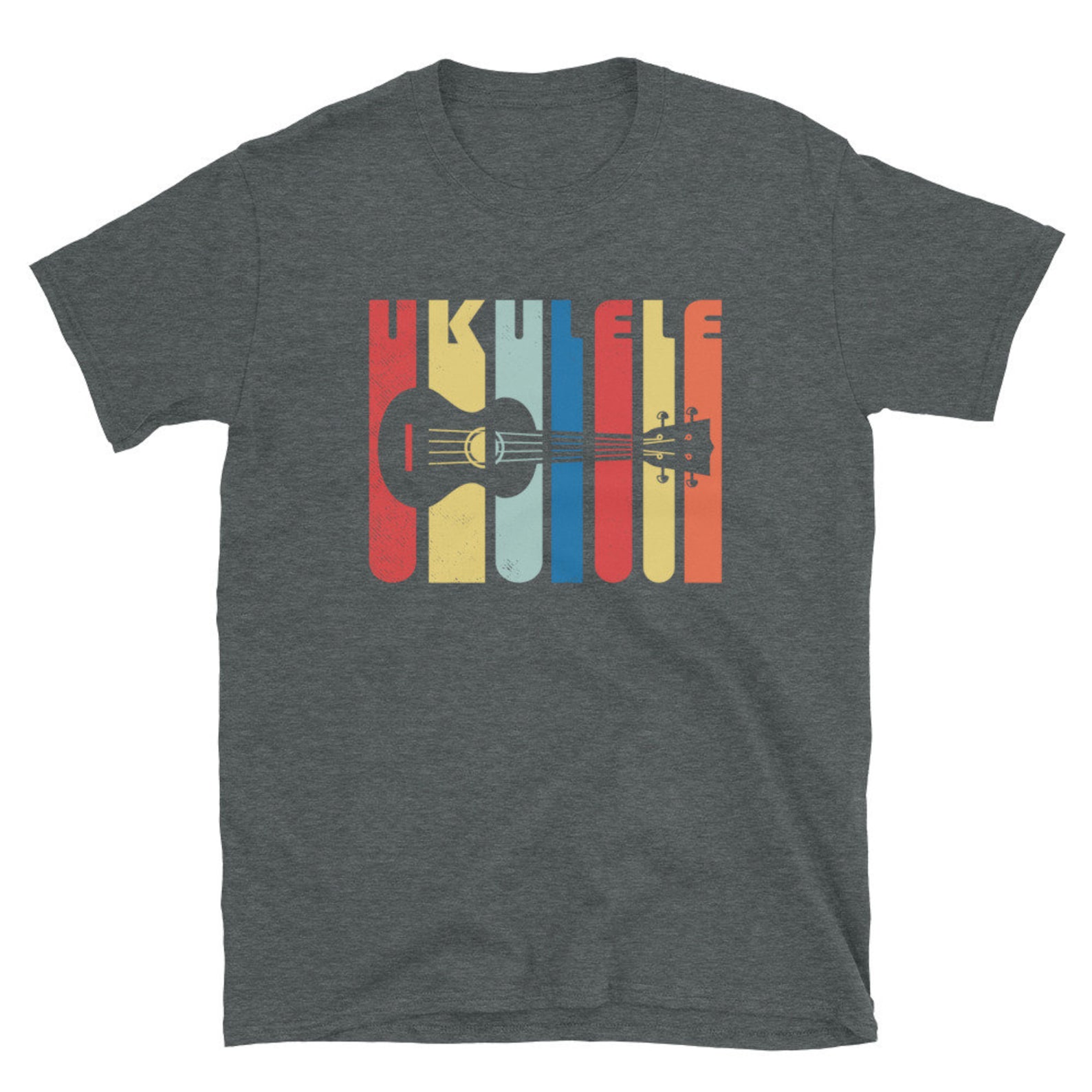 Retro Style Ukulele T Shirt Cool Uke Player Gift Hawaii Etsy Israel