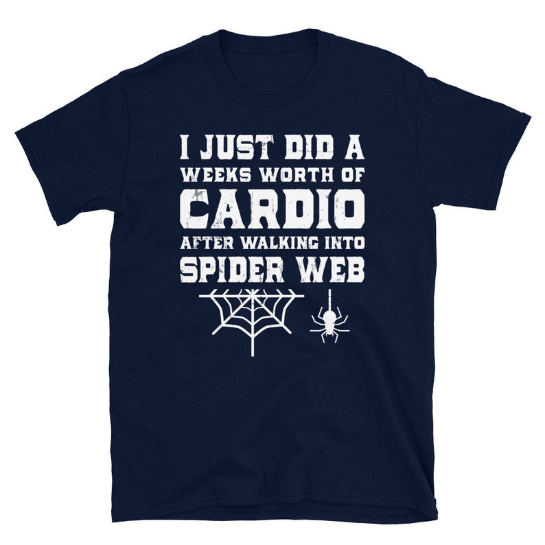 Funny Spider Hater Gag Gift, Spider Shirt, Spider Web, Arachnophobic, Hates Spiders, Scared of Spiders, Afraid of Spiders, Gag Gift Ideas image 2
