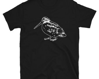 American Woodcock T Shirt | Timberdoodle Bird, Bogsucker, Bird Watching, Unique Birding Gift | Bird Watcher Gifts | Bird Hunting / Hunter