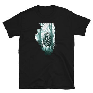 Illinois Morel Hunter Shirt Morel Mushroom Hunter Shirt Illinois Morel Map Gift Morel Mushroom Hunting Shirt Mycologist Gift Mycology Shirt