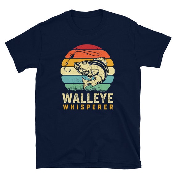 Walleye Vintage Sunset T Shirt Retro Sunset Lucky Walleye
