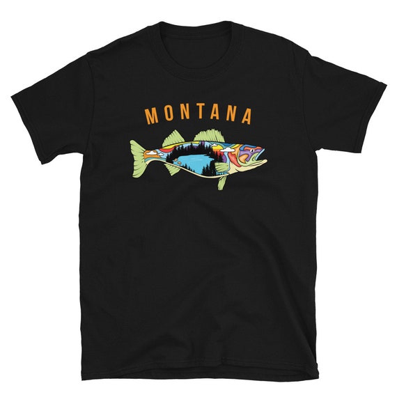 Montana Walleye Shirt Walleye Fish Shirt Walleye Fishing Shirt Cool Fishing  Gift Cool Fisherman Gift Fishermen Gifts -  Sweden