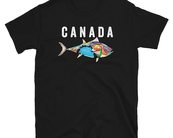 Canada Shirt, Canadian Tuna Fishing Shirt, Tuna Fish Shirt, Deep Sea Fishing, Fisherman Shirt, Charter Fishing, Fishermen Gifts, Unique