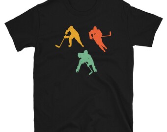 Retro Hockey Shirt - Ice Hockey Player Gift - Cool Ice Hockey T Shirt - Vintage Hockey Tshirt - Field Hockey - Ice Hockey Coach Shirt