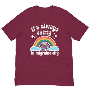Migraine T Shirt Women or Men, Funny Migraine Gifts, Headache Tee, Funny Migraine Shirt, Ironic Migraine Awareness Month Shirt, Brain Neuro