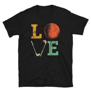Love Golf Shirt, Golf Lover Gift, Golfing Shirt, Golfer Shirt, Golfer Gifts for Women or Men, Golf Ball Shirt, Golf Club Shirt, Retro Style