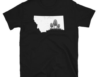 Montana Morel Hunter Shirt - Morel Mushroom Shirt - Mushroom Foraging Mushroom Picking Mushroom Hunting - Mycologist Shirt - Mycology Shirt