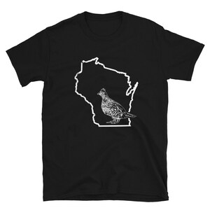 Birdwatching Wisconsin Ruffed Grouse Shirt - Birding Shirt Birding Gift - Bird Watching Gift - Bird Watching Shirt - Birdwatching Shirt