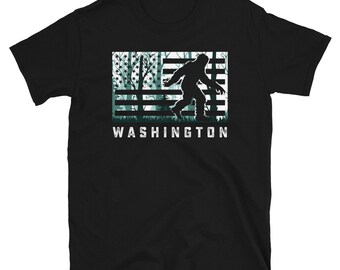 Washington Bigfoot Hunter Shirt, Sasquatch Hunting Shirt, Bigfoot Lover Gift, Sasquatch Lover Gift, Squatch Hunter, Bigfoot Tshirt Gift
