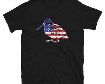 American Woodcock T Shirt | Timberdoodle Bird, Bogsucker, Bird Watching, Unique Birding Gift | Bird Watcher Gifts | Bird Hunting / Hunter