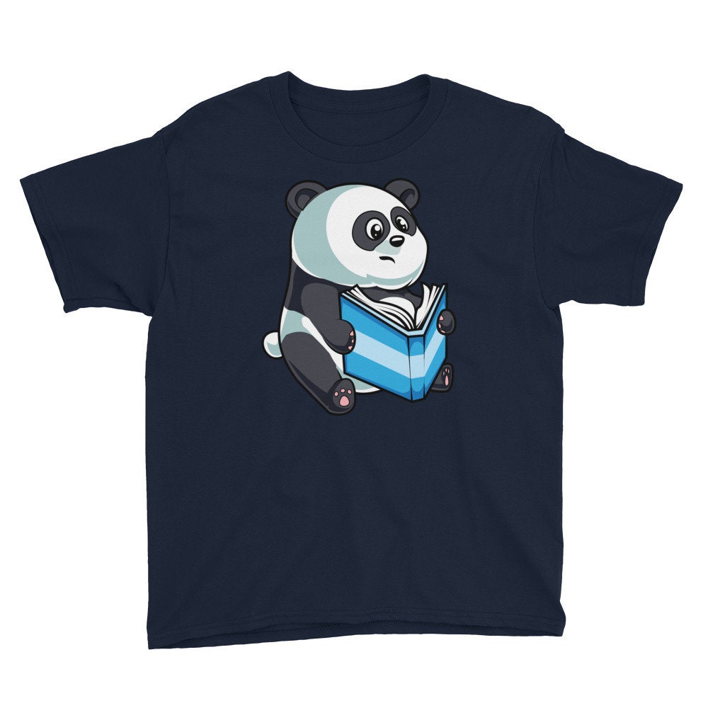 Kawaii Panda Reading Shirt - Funny Reader Gifts - Cute Book Lover Gift ...
