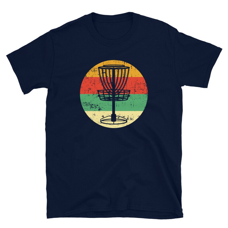Retro Disc Golf Basket Tshirt Frisbee Golfer Sports Gift Etsy