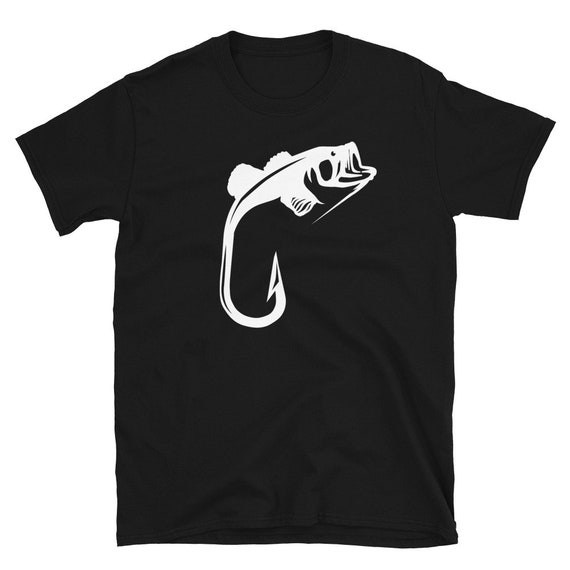 Cool Bass Fishing Shirt Fishing Hook Shirt Bass Fish Shirt Fishing Shirts  for Men Bass Fisherman Gift Unique Bass Fishermen Gift 