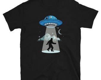 Alien Spaceship Shirt - Bigfoot Shirt - Alien Shirt - Alien Abduction Shirt - Flying Saucer Shirt - Sasquatch Shirt - Alien Space Ship Gift