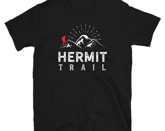 Retro Style Grand Canyon Hiking Shirt, Hermit Trail Shirt, Rim to Rim Shirt, Grand Canyon Hiking Trail T Shirt Grand Canyon Hiker Gift