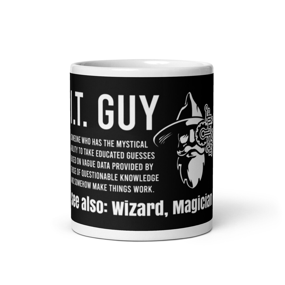 Funny Tech Ceramic Coffee Mug - Information Technology Mug for Office ...