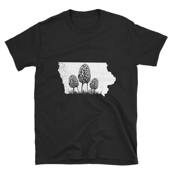 Morel Mushroom T Shirt Iowa Hunter Forager Gift Morel Mushroom T Shirt Iowa Hunter Forager Gift