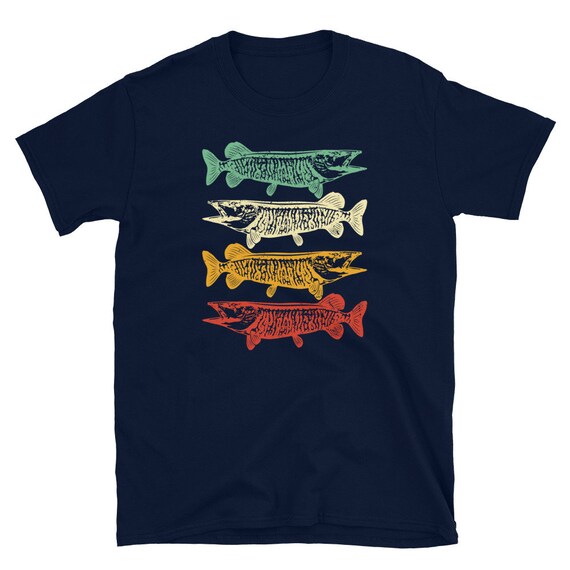 Vintage Inspired Musky Fishing T-Shirt For Musky Fisherman Vintage Inspired Musky Fishing T-Shirt For Musky Fisherman