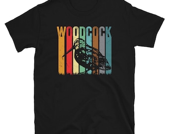 American Woodcock T Shirt | Timberdoodle Bird, Bogsucker, Bird Watching, Unique Birding Gift | Bird Watcher Gifts | Bird Hunting / Hunter